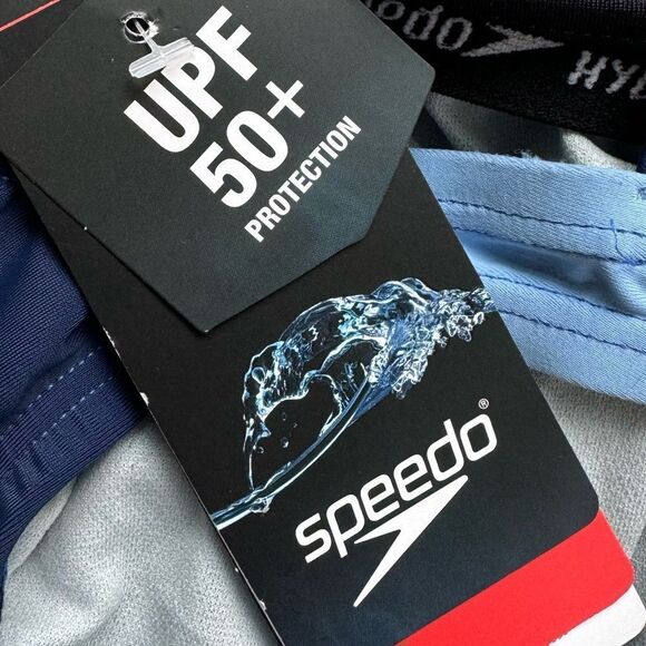 Speedo Heather Quantum Splice Swimsuit Size 6 Hyper Blue NWT - Picture 9 of 12